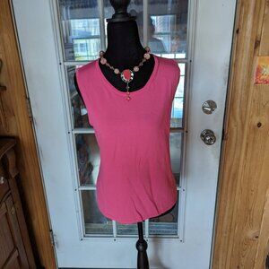 Top hot pink tank size medium